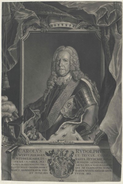 Hertig av Württemberg Karl Rudolf av Artist Unknown