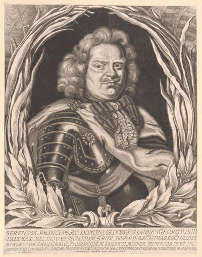 Kurfurste av Sachsen Johann George III av Artist Unknown