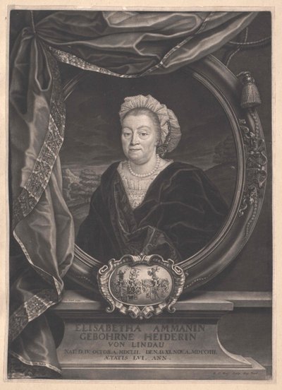 Elisabetha Heider av Artist Unknown