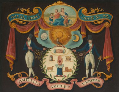 Emblem för Royal Crown Lodge No. 22 av Artist Unknown