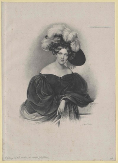 Emilie grevinna Zichy-Ferraris av Artist Unknown
