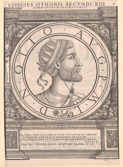 Kejsare Otto II av Artist Unknown