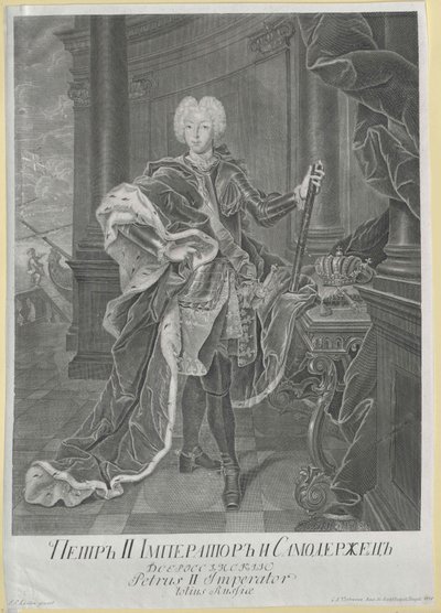 Kejsare av Ryssland Peter II av Artist Unknown