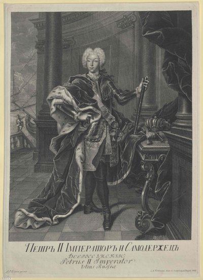 Kejsare av Ryssland Peter II av Artist Unknown