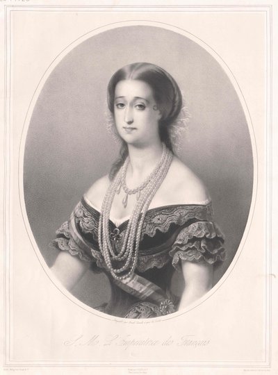 Kejsarinnan av Frankrike Eugenie av Artist Unknown