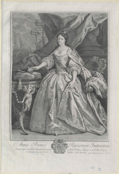 Kejsarinnan av Ryssland Anna Ioannovna av Artist Unknown