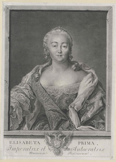 Kejsarinnan av Ryssland Elisabeth av Artist Unknown