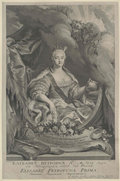 Kejsarinnan av Ryssland Elisabeth av Artist Unknown