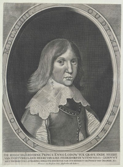 Enno Ludwig greve Östra Friesland av Artist Unknown