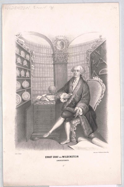 Ernst Henry greve von Wildenstein av Artist Unknown
