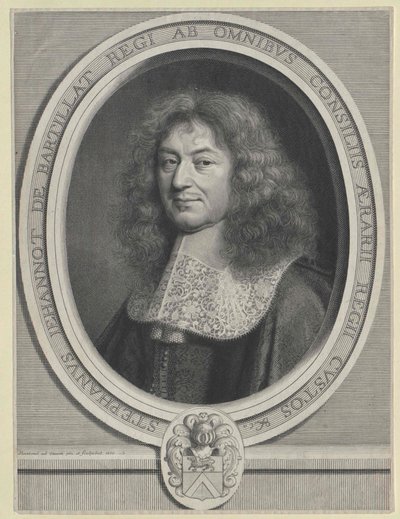 Etienne de Bartillat (tryck) av Artist Unknown
