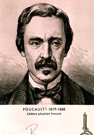 FOUCAULT Jean Bernard Leon: Porträtt (etsning) av Artist Unknown