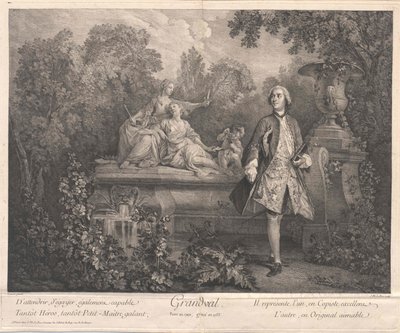 Francois Charles Racot de Grandval av Artist Unknown