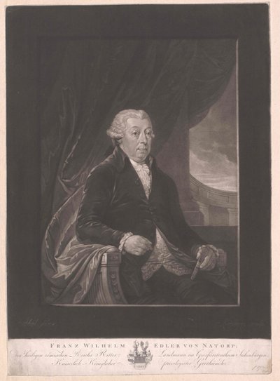 Franz Wilhelm baron von Natorp av Artist Unknown