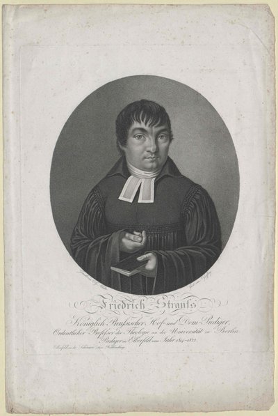 Friedrich Strauss (tryck) av Artist Unknown
