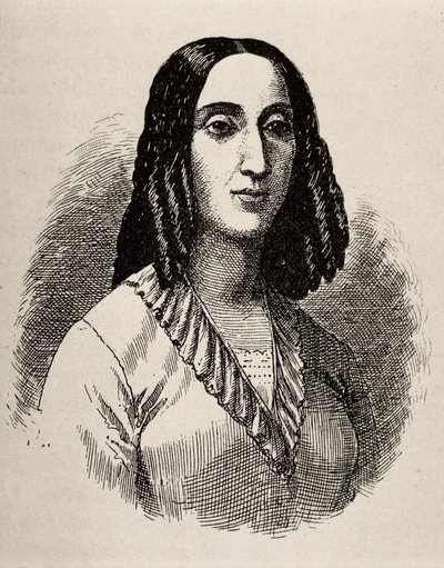 GORRITI, Juana Manuela (1818-1892). Argentina writer. Engraving. av Artist Unknown