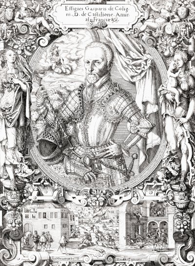 Gaspard de Coligny, lord av Châtillon, av Artist Unknown