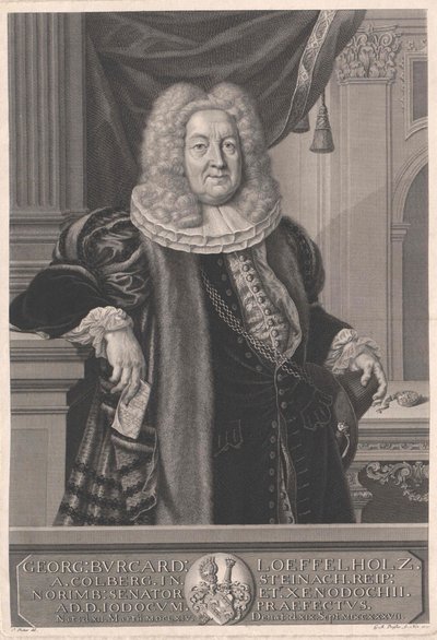 Georg Burkhard Loeffelholz von Colberg av Artist Unknown