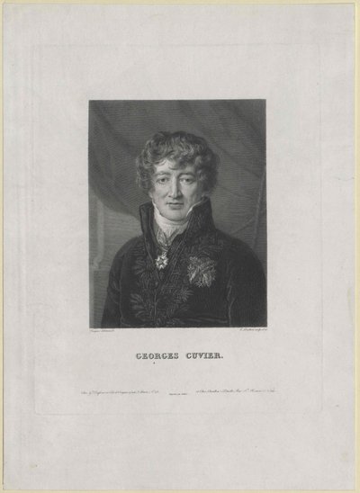 Georg Cuvier (tryck) av Artist Unknown