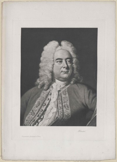 Georg Friedrich Haendel (tryck) av Artist Unknown
