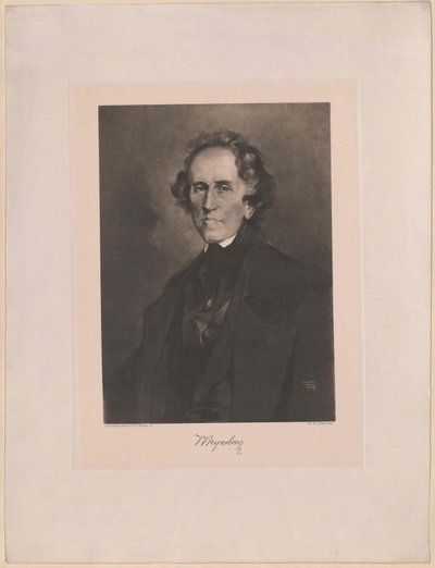 Giacomo Meyerbeer (tryck) av Artist Unknown