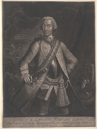 Gideon Ernst baron Loudon av Artist Unknown