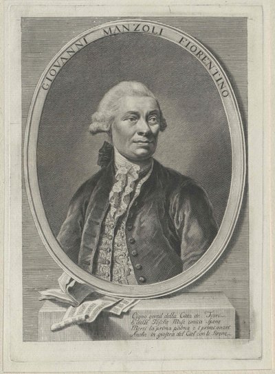 Giovanni Manzuoli (tryck) av Artist Unknown