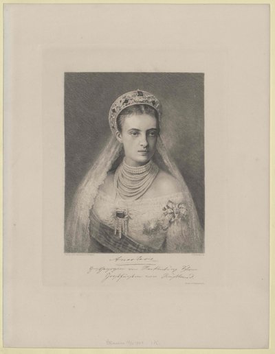 Storfurstinnan av Ryssland Anastasia Mikhailovna av Artist Unknown