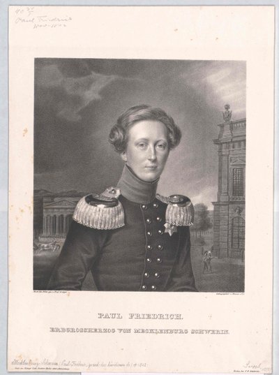Storhertig av Mecklenburg Paul Frederick av Artist Unknown