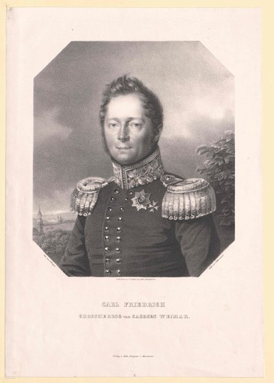 Storhertig av Sachsen-Weimar Eisenach Karl Friedrich av Artist Unknown