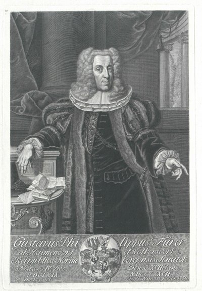 Gustav Philipp Fuerer von Haimendorf av Artist Unknown