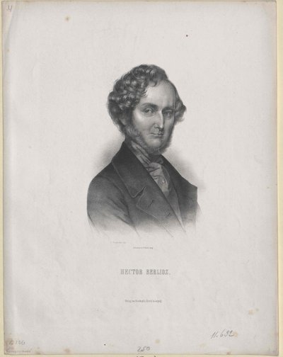 Hector Berlioz (tryck) av Artist Unknown