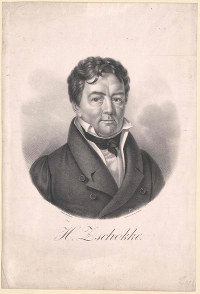 Heinrich Zschokke (tryck) av Artist Unknown