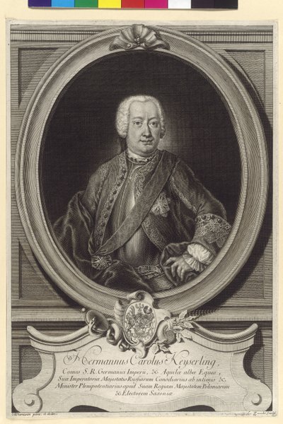 Hermann Karl greve Keyserlingk av Artist Unknown
