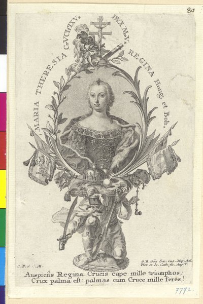 Heliga romerska kejsarinnan Maria Theresia av Artist Unknown