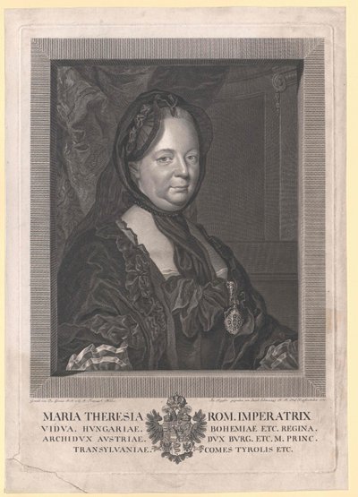 Heliga romerska kejsarinnan Maria Theresia av Artist Unknown
