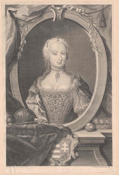 Heliga romerska kejsarinnan Maria Theresia av Artist Unknown
