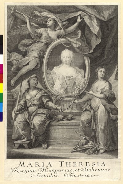 Heliga romerska kejsarinnan Maria Theresia av Artist Unknown