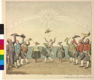 Tyrolesernas hyllning till kejsar Frans I av Artist Unknown