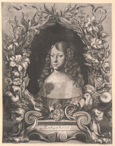 Infanta av Spanien Margareta Theresia (tryck) av Artist Unknown