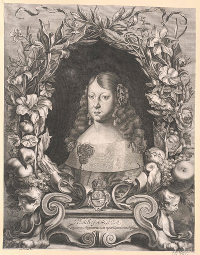 Infanta av Spanien Margarete Theresia (tryck) av Artist Unknown