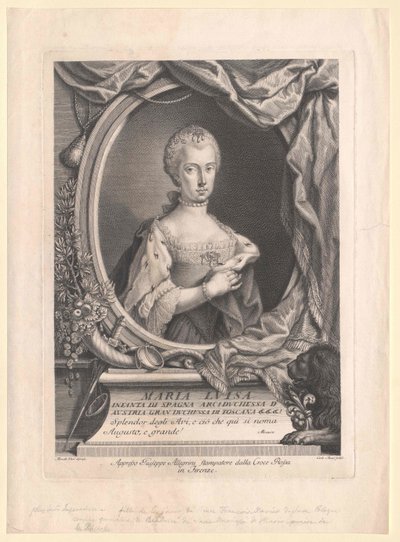 Infanta av Spanien Maria Luisa av Artist Unknown