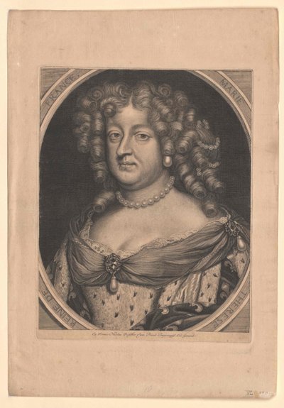 Infanta av Spanien Maria Theresia (tryck) av Artist Unknown