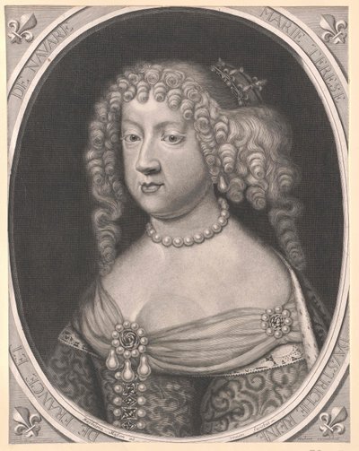 Infanta av Spanien Maria Theresia (tryck) av Artist Unknown