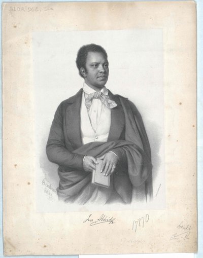 Ira Frederick Aldridge av Artist Unknown