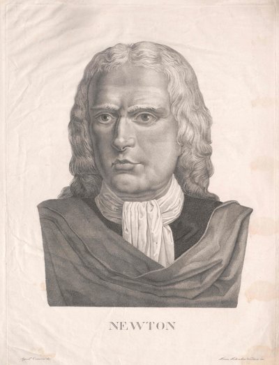 Isaac Newton (tryck) av Artist Unknown