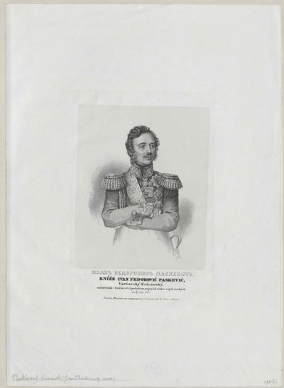 Ivan greve Paskevich-Erivan av Artist Unknown