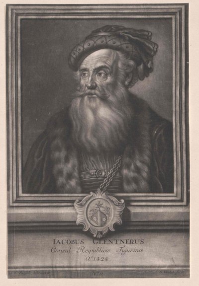 Jakob Glentner (tryck) av Artist Unknown