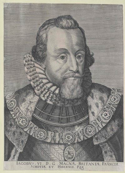 Jakob I kung av England av Artist Unknown