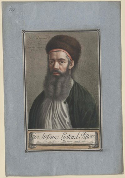 Jean Etienne Liotard (tryck) av Artist Unknown